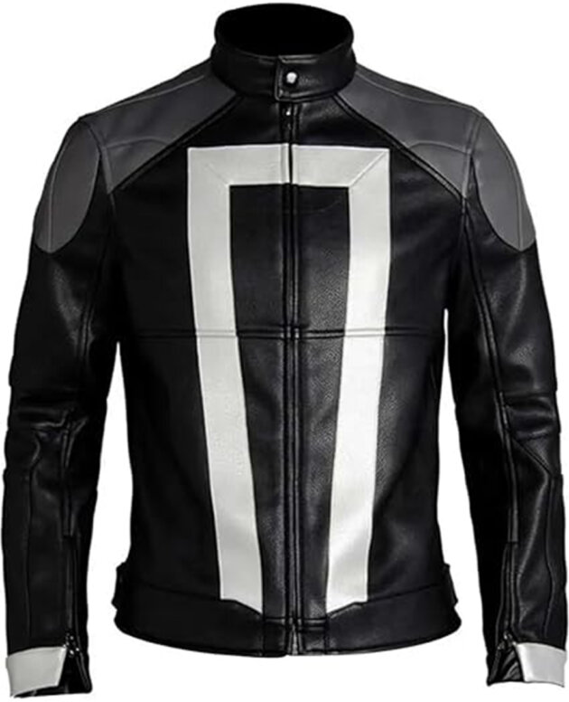 Robbie Ghost Power Rider Agents Of R.I.D.E.R Midnight Stripe Jacket
