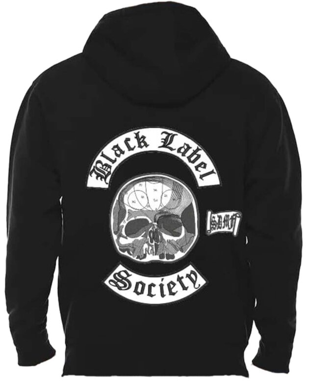 Black Label Society Doom Crew Skull Patch Biker Cotton Hoodie And Vest